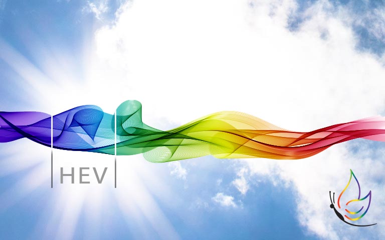 HEV Blue light spectrum art