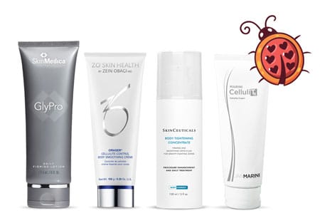 Cellulite product bottles
