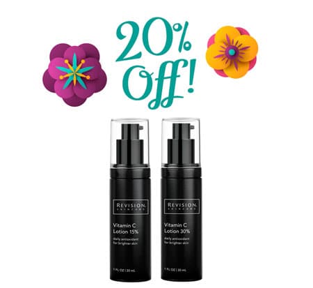 Revision Skincare vitamin C bottles