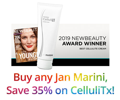 CelluliTx bottle and award winner info