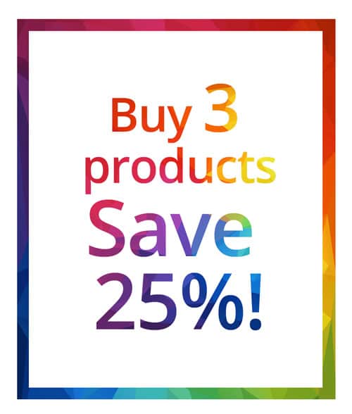 Save 20% on 3 products